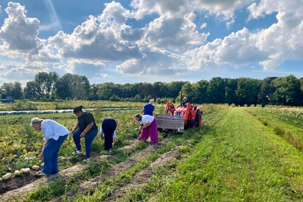 werken op het land