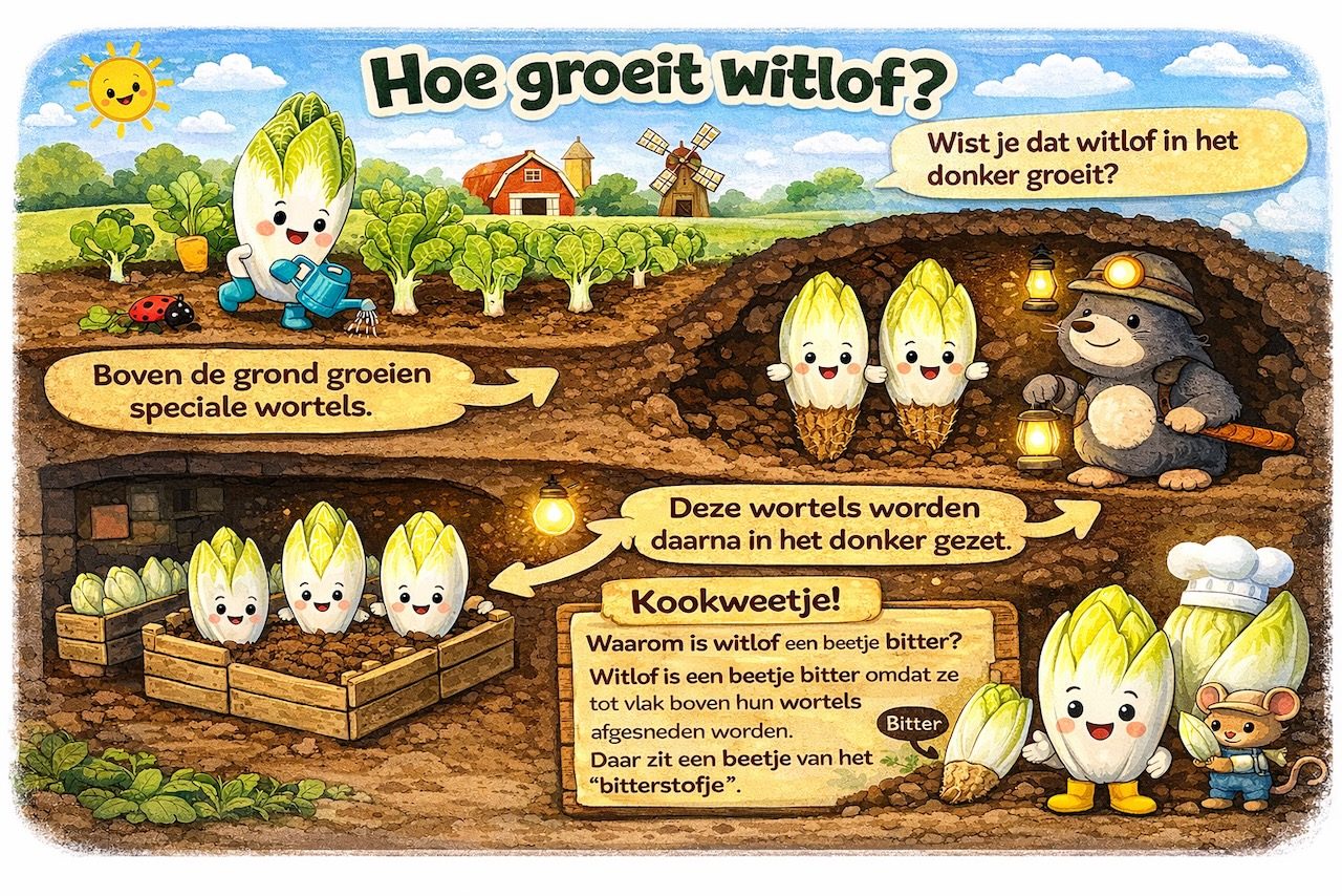 Kookweetje voor kids: zo groeit witlof